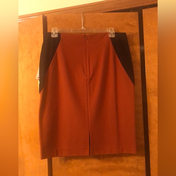 Dresses & Skirts - Never worn Rust w/Black Stretch Fabric